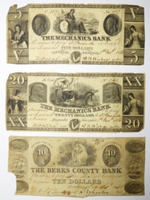 (3) LOW GRADE MISC OBSOLETE NOTES