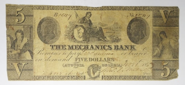 $5 MERCHANT BANK OBSOLETE NOTE