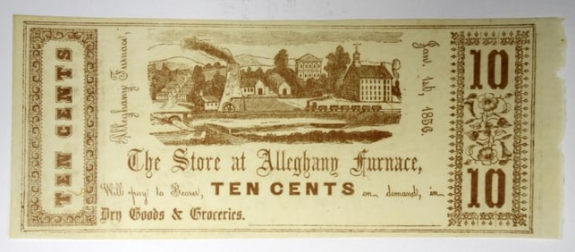 10c ALLEGHANY ,PA OBSOLETE NOTE