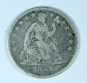 1859 LIBERTY SEATED HALF DIME