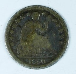1850 LIBERTY SEATED HALF DIME