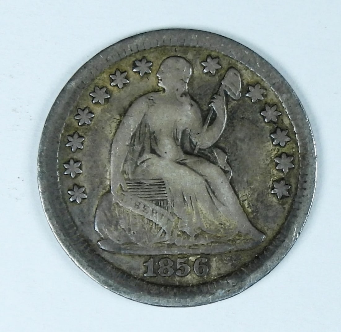1856 LIBERTY SEATED HALF DIME (1 of 2)