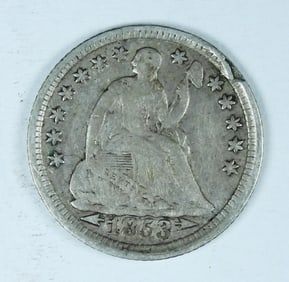 1853 LIBERTY SEATED HALF DIME