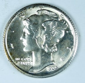1935-D MERCURY DIME