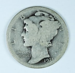 1921-D MERCURY DIME