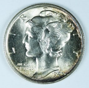 1945 MICRO S MERCURY DIME