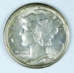 1934 MERCURY DIME