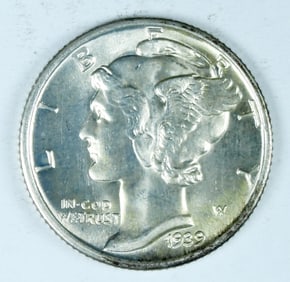 1939-S MERCRUY DIME