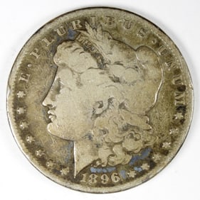1896-S MORGAN SILVER DOLLAR