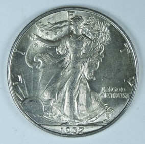 1937 LIBERTY WALKING HALF DOLLAR