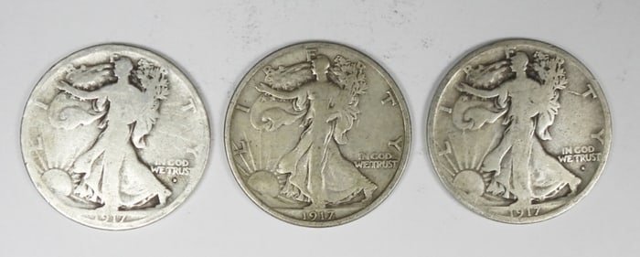 1917 P,D&S OBV. MM WALKERS CIRC