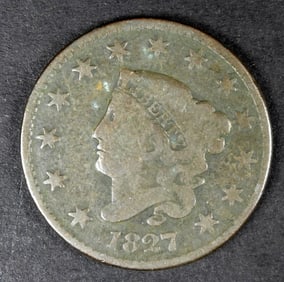 1827 MATRON HEAD LARGE CENT