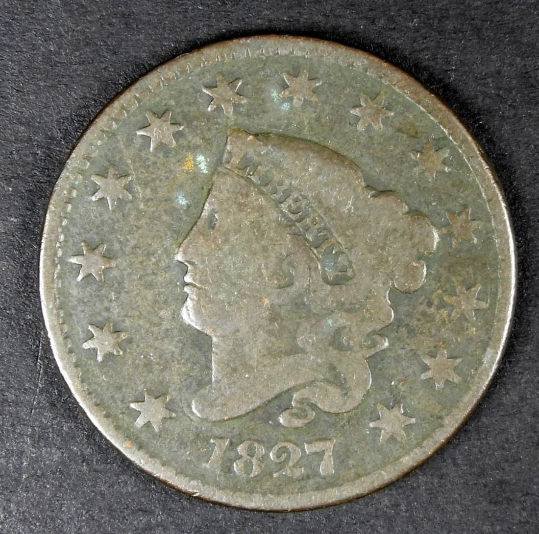 1827 MATRON HEAD LARGE CENT (1 of 2)