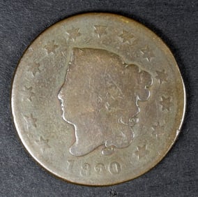 1820 SMALL DATE LARGE CENT