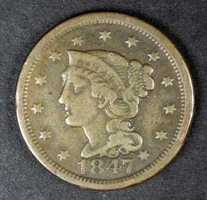 1847 MATRON HEAD LARGE CENT