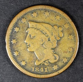 1841 MATRON HEAD LARGE CENT