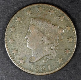 1821 MATRON HEAD LARGE CENT