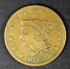 1843 MATRON HEAD LARGE CENT