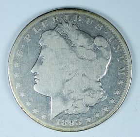 1893-CC MORGAN SILVER DOLLAR