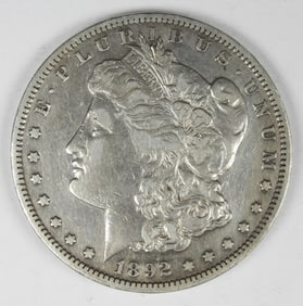 1892-CC MORGAN SILVER DOLLAR