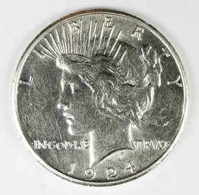 1924-S PEACE DOLLAR