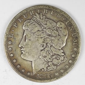 1885-S MORGAN SILVER DOLLAR