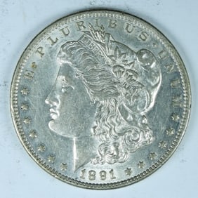 1891-CC MORGAN SILVER DOLLAR