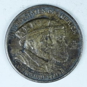 1924 HUGUENOT COMMEM HALF DOLLAR