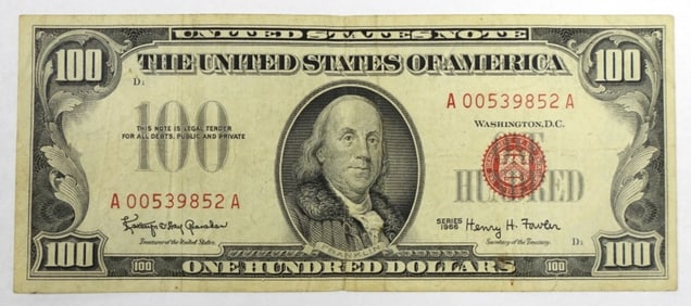 $100 RED SEAL U.S. NOTE