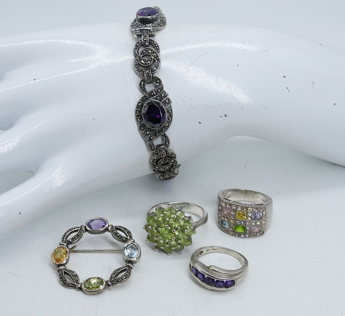 COLORFUL GEMSTONE STERLING JEWELRY (1 of 3)