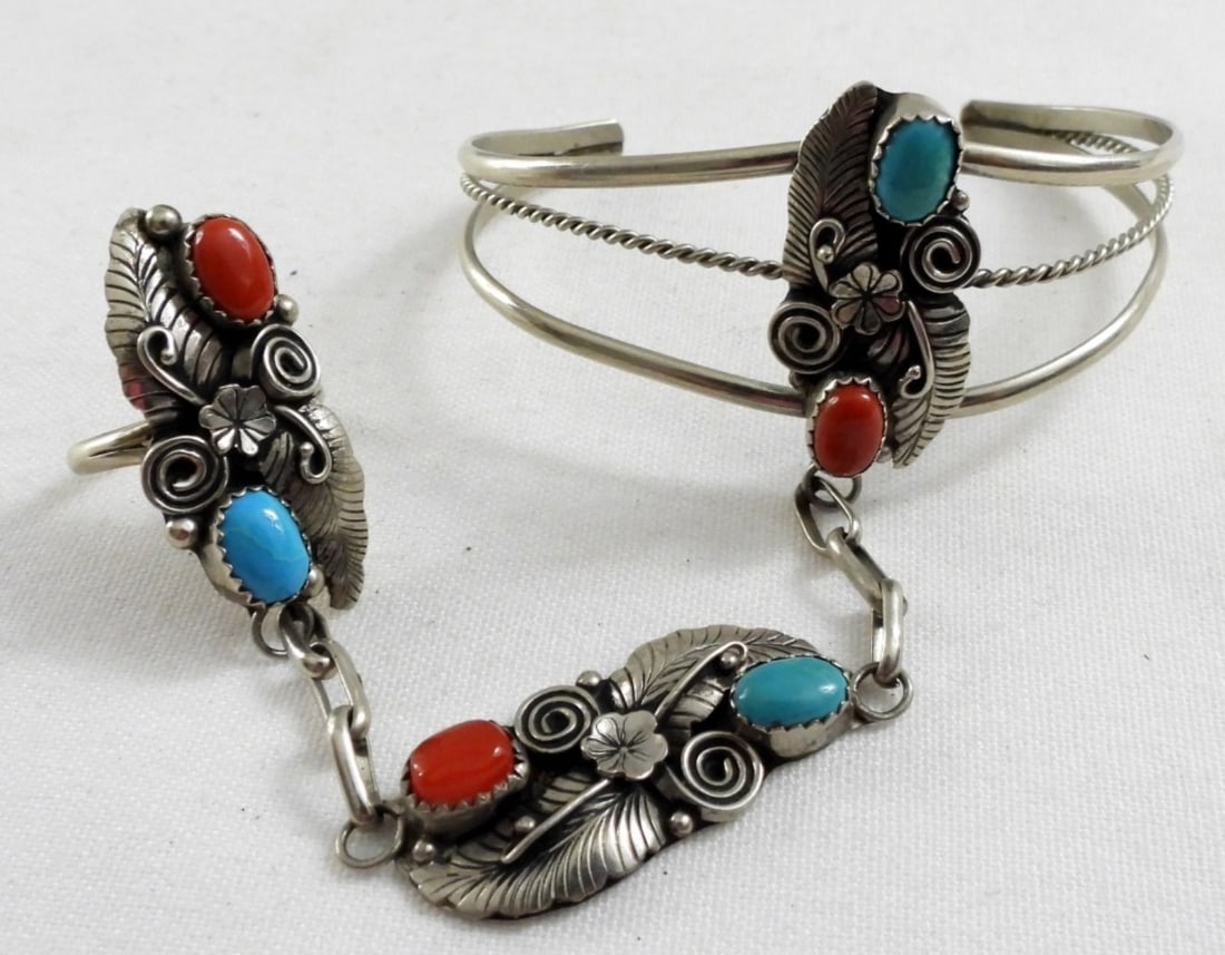SOUTHWEST STERLING  BRACELET / RING (1 of 3)