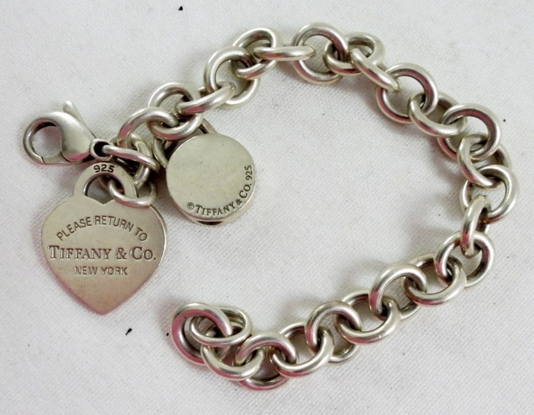 TIFFANY & CO STERLING LINK BRACELET (1 of 2)