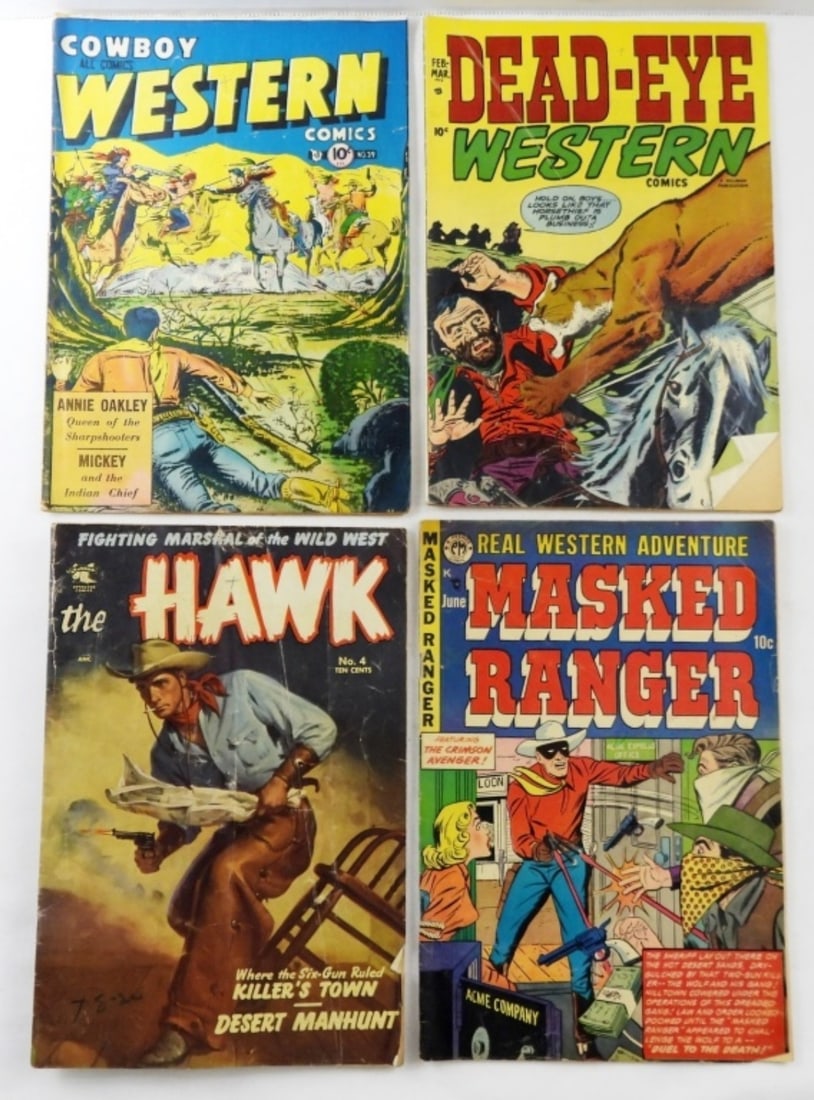 (4) VINTAGE WESTERN COMICS (1 of 2)