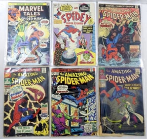 (6) MARVEL SPIDER-MAN COMICS w/KEY