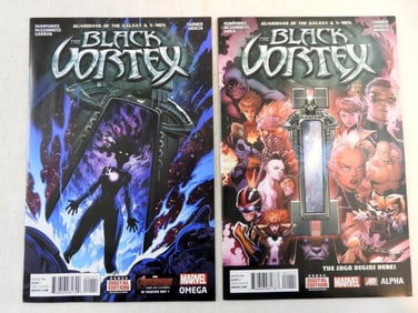 (2) MARVEL BLACK VORTEX COMICS