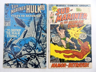 (2) SUB-MARINER MARVEL COMICS