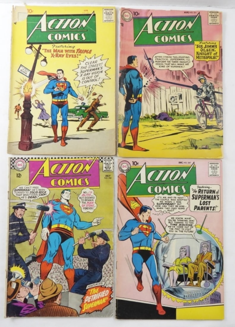 (4) DC ACTION COMICS! MIXED CONDITIONS (1 of 2)