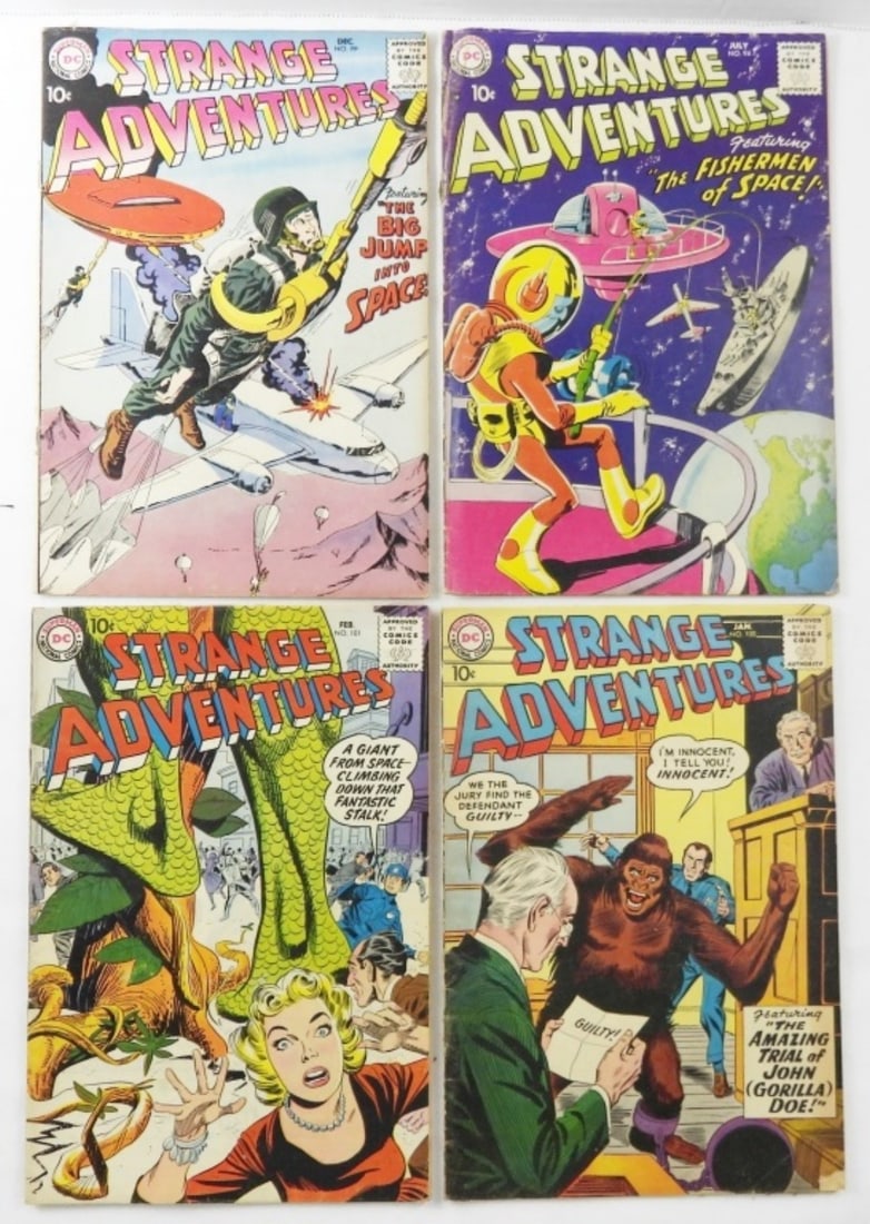 4 DC COMIC SILVER AGE STRANGE ADVENTURES (1 of 2)