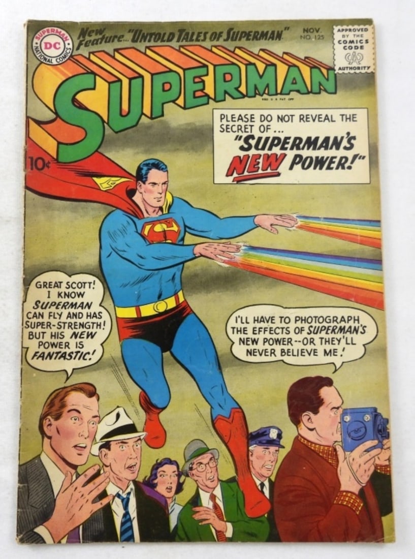 DC SUPERMAN #125 VERY GOOD CONDITION: SUPERMAN #125 (1958), VERY GOOD CONDITION, BID NOW!