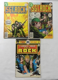 (3) DC SGT ROCK COMIC #291, 303, 304