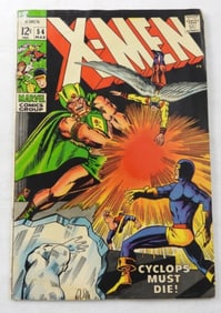 X-MEN VOL 1 NO 54, 1969 GOOD CONDITION