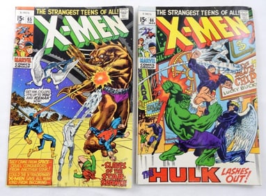 1970 X-MEN VOL 1 NO 65 AND NO 66
