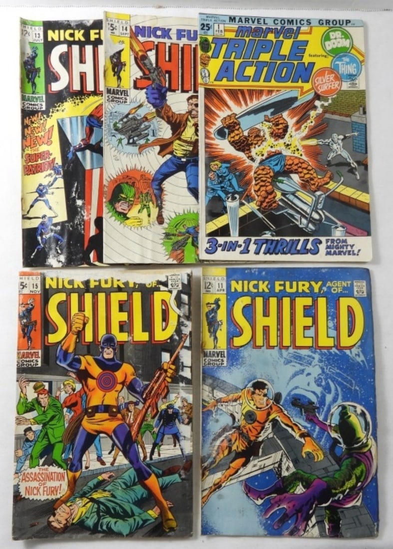 (4) MARVEL NICK FURY,(1) TRIPLE ACTION (1 of 2)
