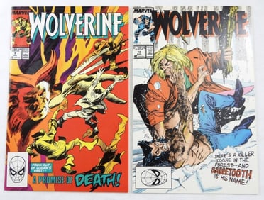 (2) 1989 MARVEL WOLVERINE #9-10