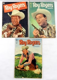 (3) DELL ROY ROGERS COMICS