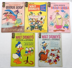 (5) GOLD KEY 12c COMICS- MAGILLA GORILLA