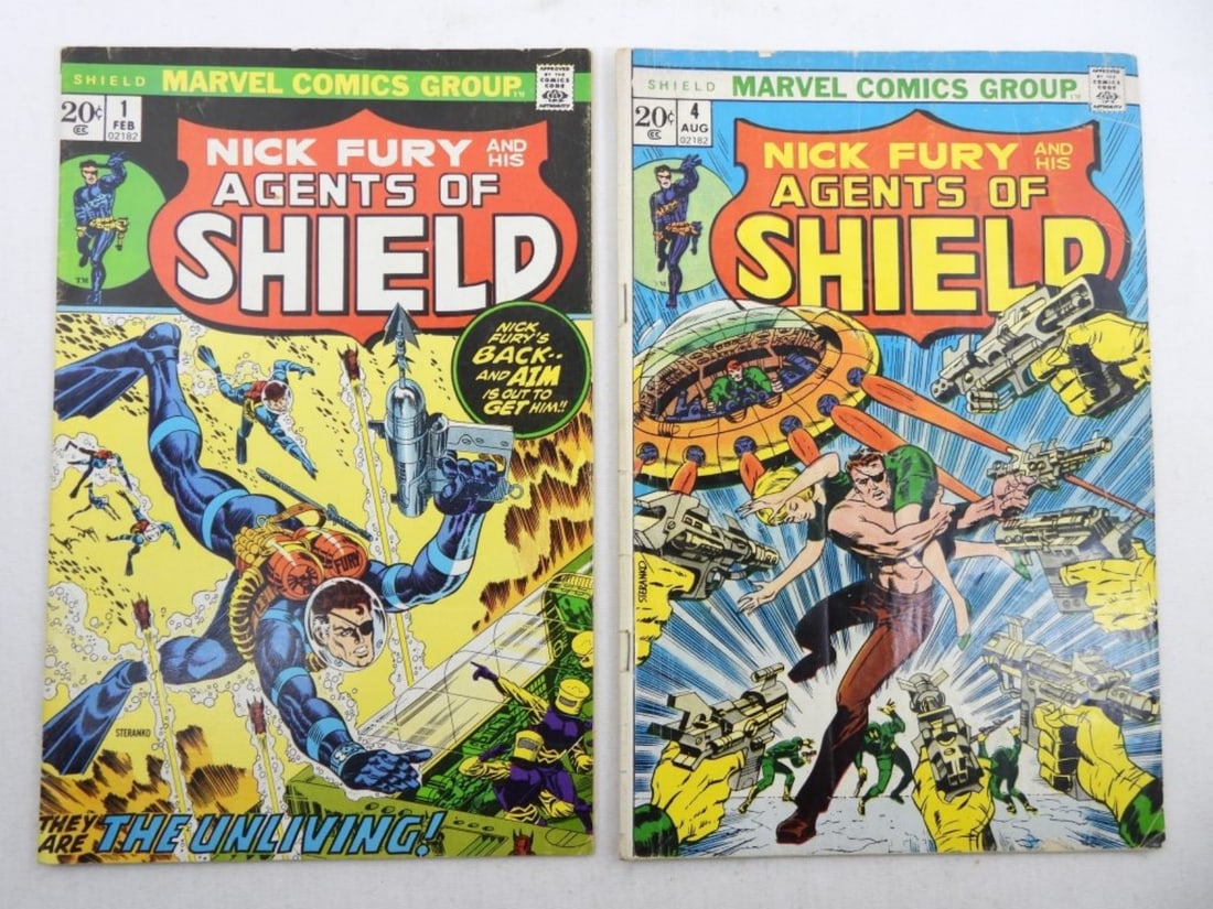 (2) NICK FURY and HIS AGENTS OF SHIELD: #1 VG/FINE #4 GOOD/FAIR