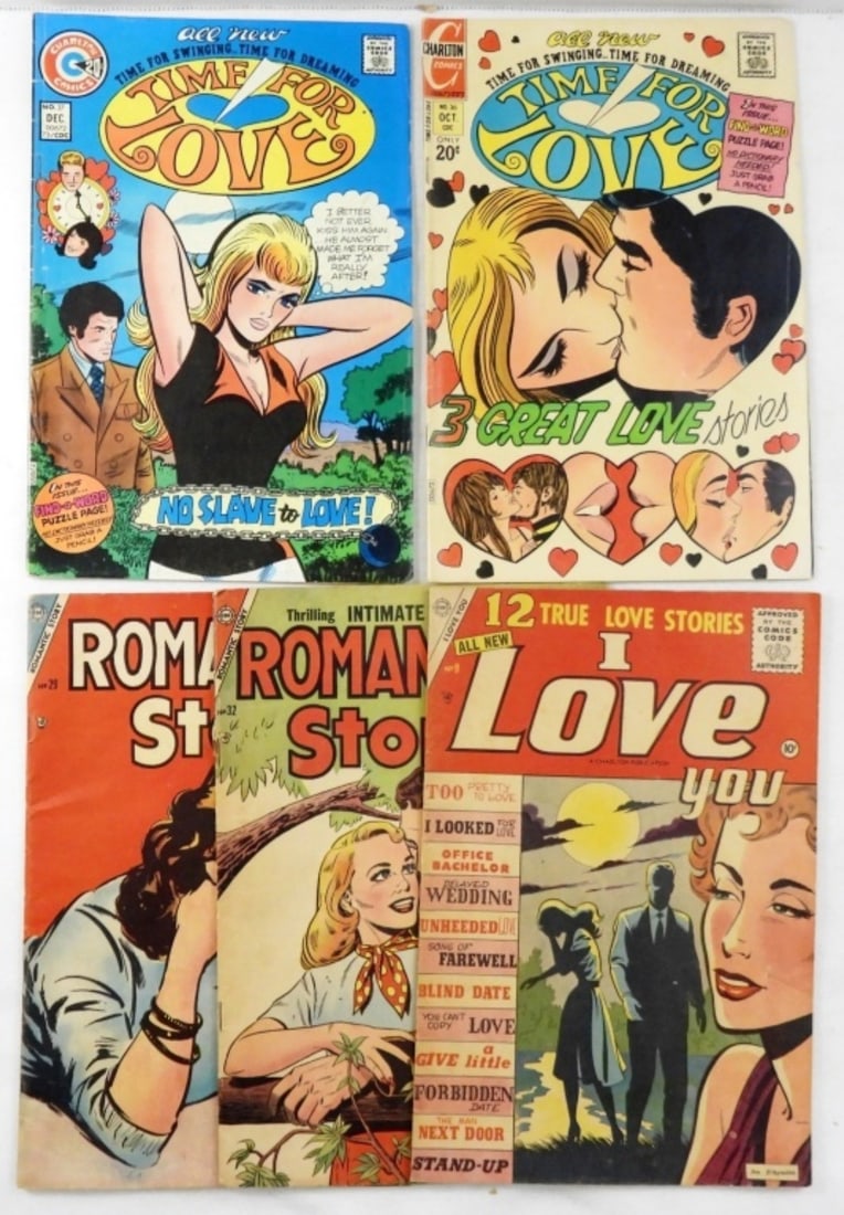 (5) CHARLTON LOVE COMICS LOT (1 of 2)