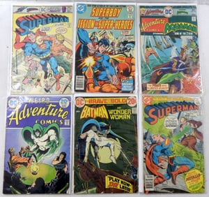 (6) VINTAGE DC COMICS - SUPERMAN,