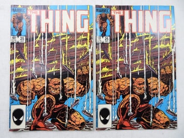 (2) MARVEL THE THING #25 COMICS